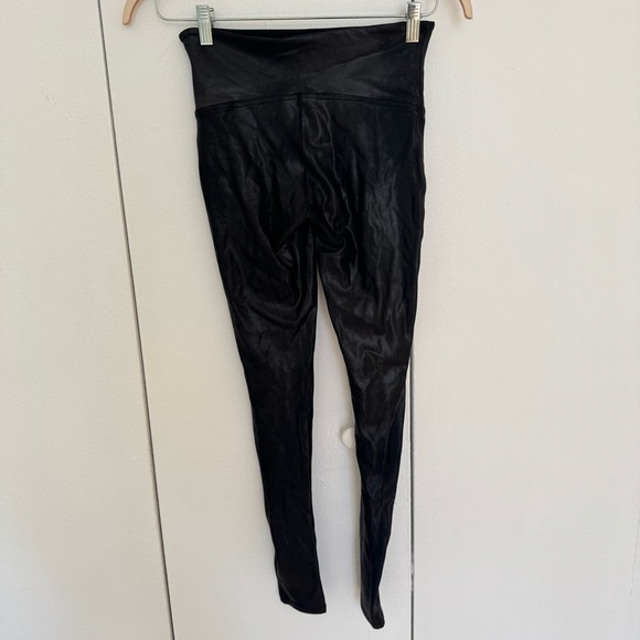 SPANX Faux Leather Pants in Black Medium - Picture 3 of 5